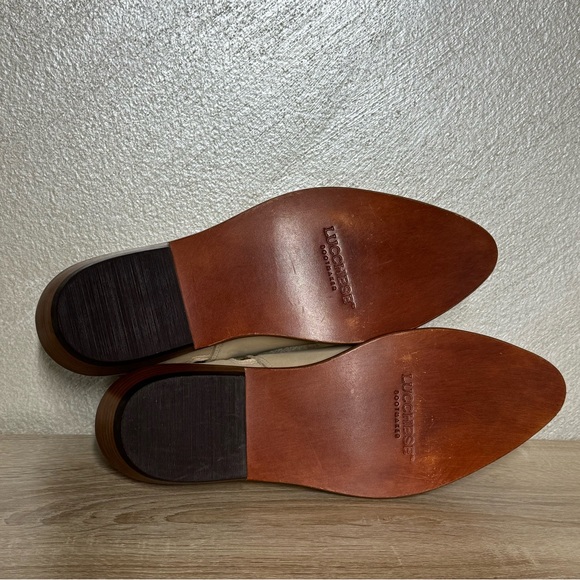 Lucchese Women’s 9.5B Kate Goat Size Zip   Sand Low Ankle Boots Western Boho - Picture 8 of 13